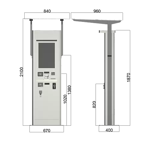 Venkovní informační kiosek Hawk