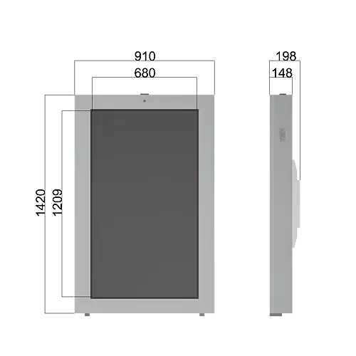 Venkovní nástěnný informační kiosek Toucan Wall 55