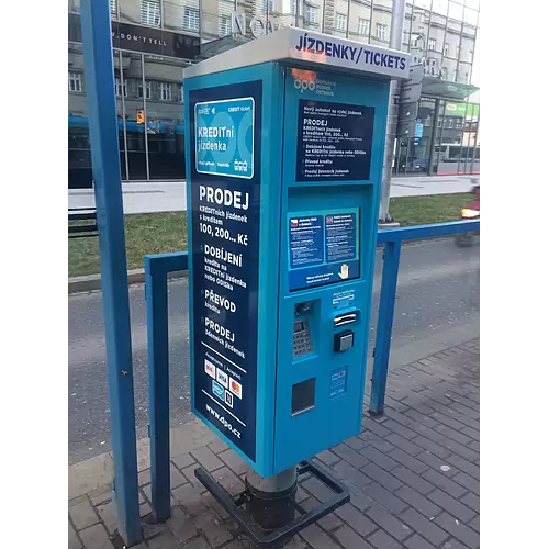 Dodávka jízdenkových automatů pro Dopravní podnik Ostrava